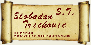 Slobodan Tričković vizit kartica